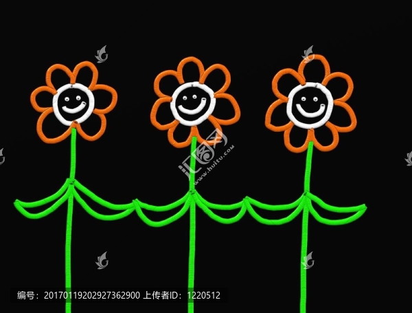 粘花
