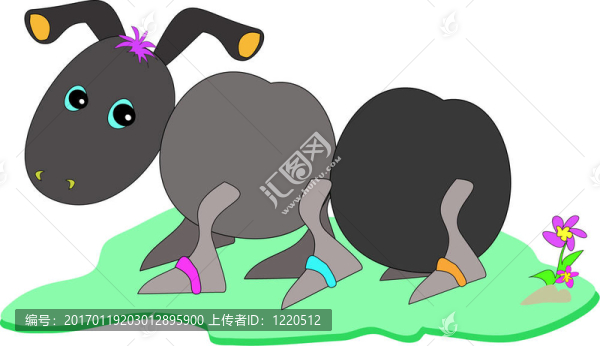 帶花的害羞螞蟻