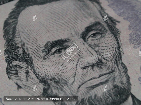 亞伯拉罕林肯5美元畫(huà)像5-匯圖網(wǎng) www.fosd68.com 亞伯拉罕林肯5美元畫(huà)像5