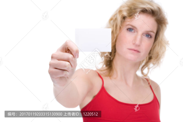 帶名片的女人