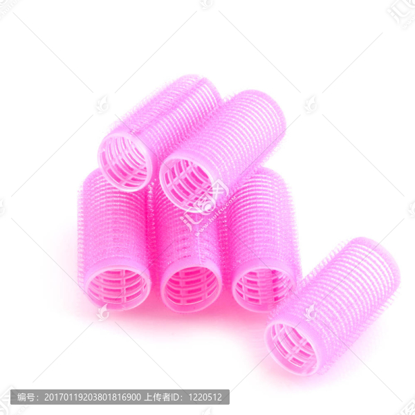 粉紅色的卷發(fā)器