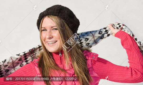 女孩的圍巾