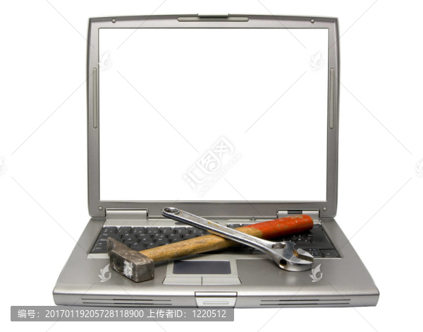 筆記本電腦和工具
