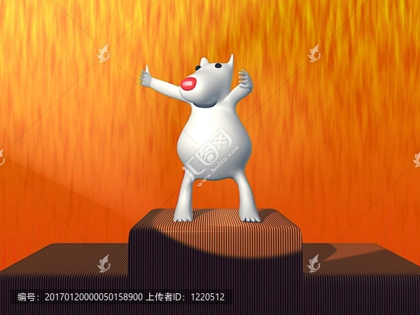 冠軍舞臺(tái)上的卡通