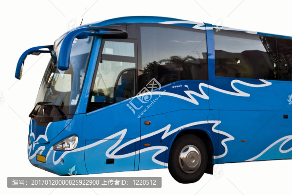 藍(lán)色的公共汽車