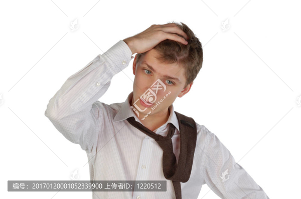 沮喪的年輕人