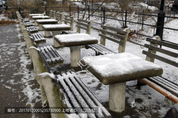 雪下象棋桌