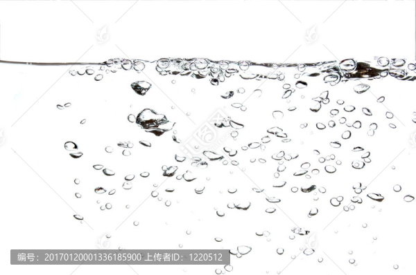 有氣泡的新鮮水