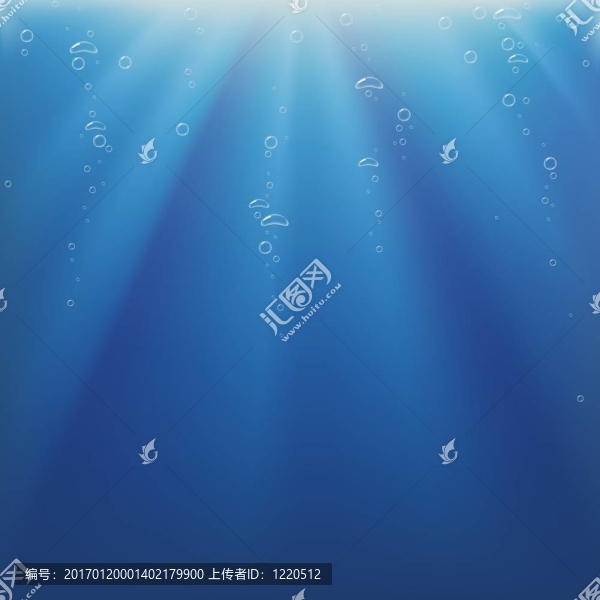 水下光與氣泡
