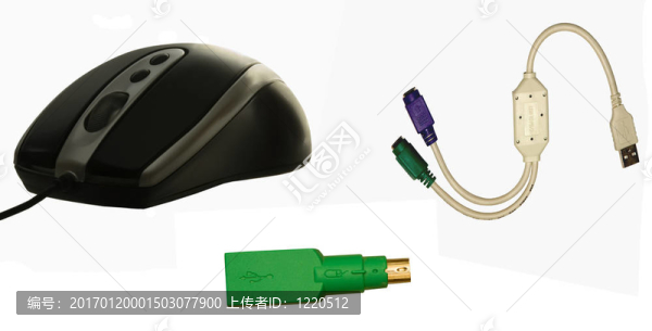 電腦鼠標；USB接口；USB插頭