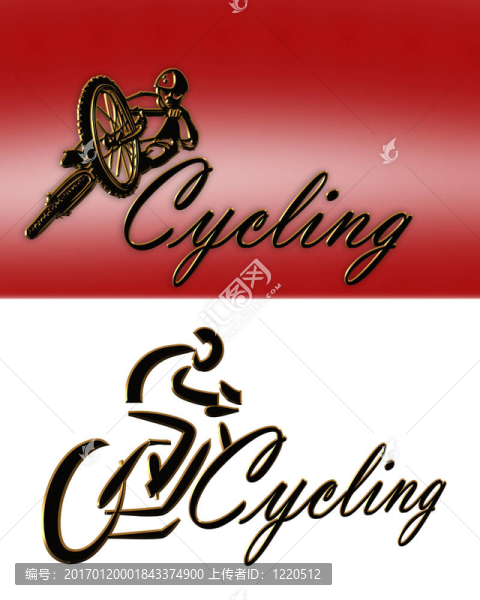 自行車標(biāo)志2種風(fēng)格
