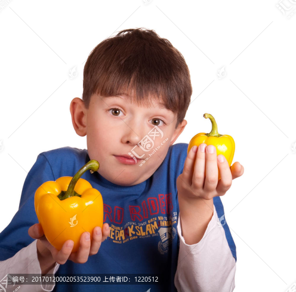 一個(gè)有胡椒的男孩的肖像