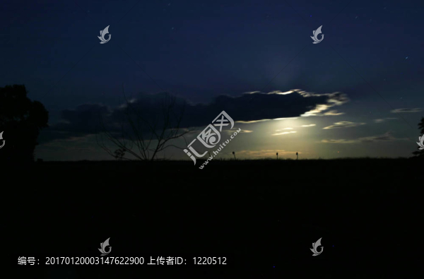 Moon在地平線上