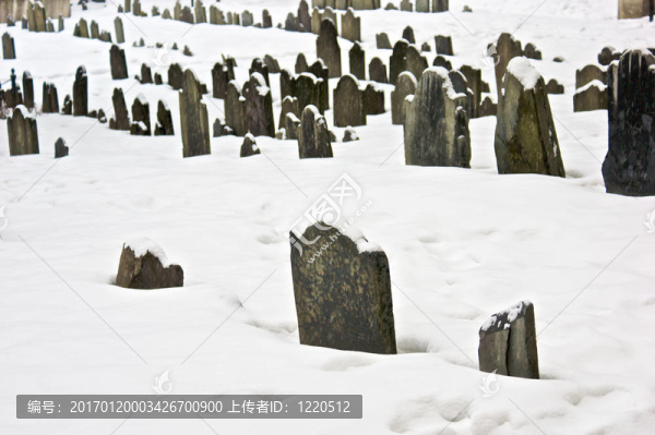 雪中的墳墓