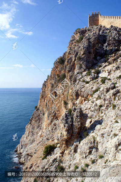 陡峭的巖石和墻壁