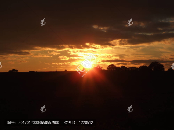 農(nóng)村的日落