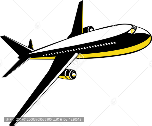 飛機(jī)在飛行中的巨型噴氣飛機(jī)