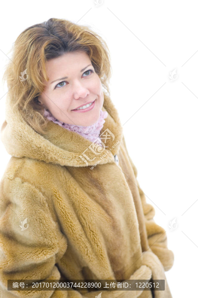 白色背景的肖像