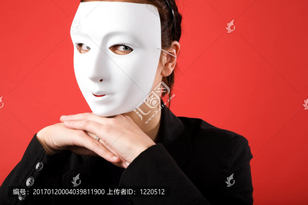 匿名的女商人