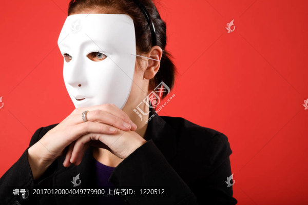 匿名的女商人