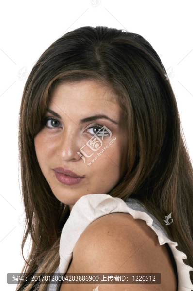 特寫年輕漂亮的女人