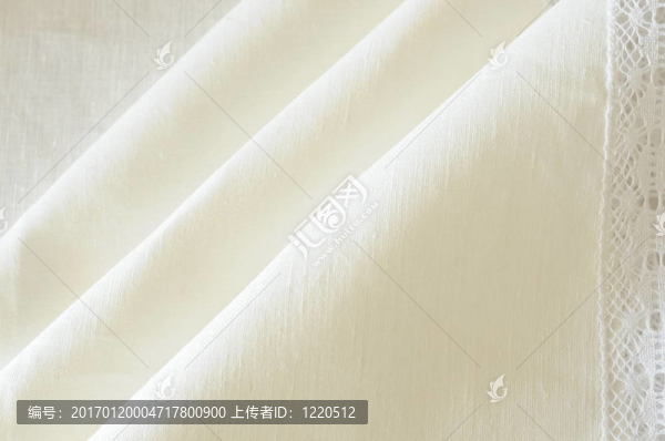 白色的亞麻布
