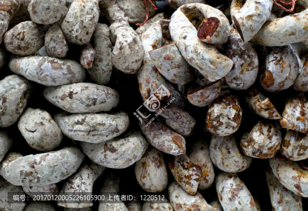 一堆法國干腌香腸