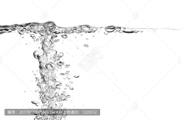 有氣泡的新鮮水