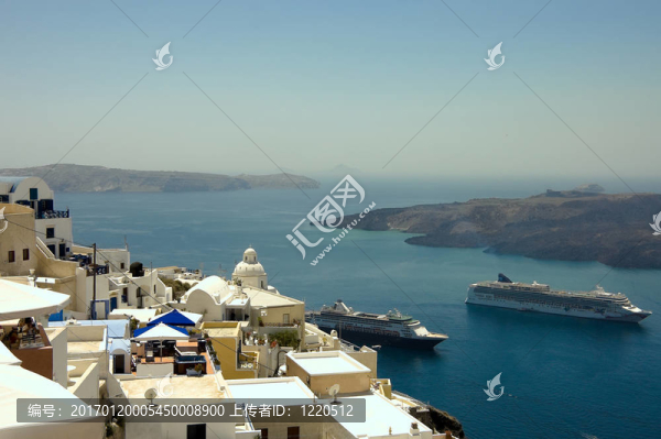 Fira,villa鳥瞰圖