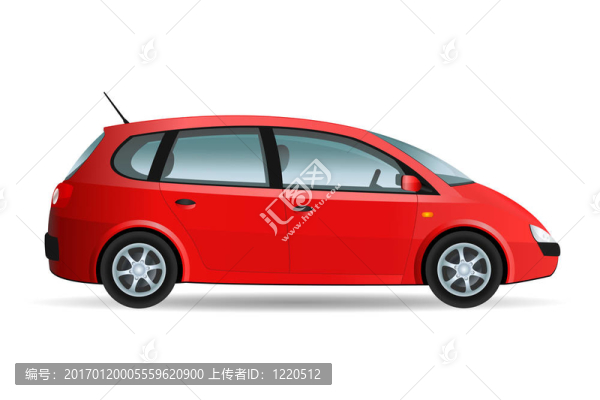 紅色的小貨車