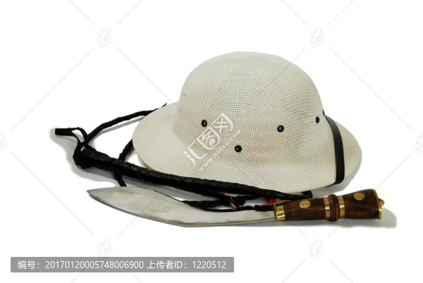 獵刀；鞭和Pith,Helmet