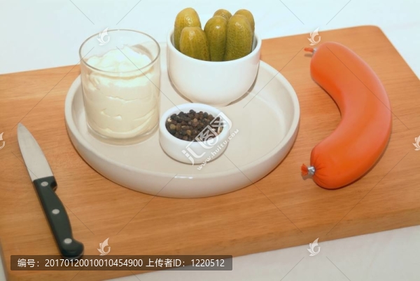 自制燙傷香腸沙拉