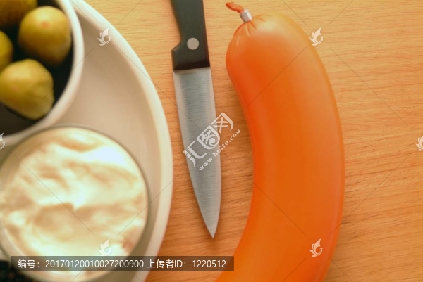 自制燙傷香腸沙拉
