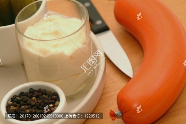 自制燙傷香腸沙拉
