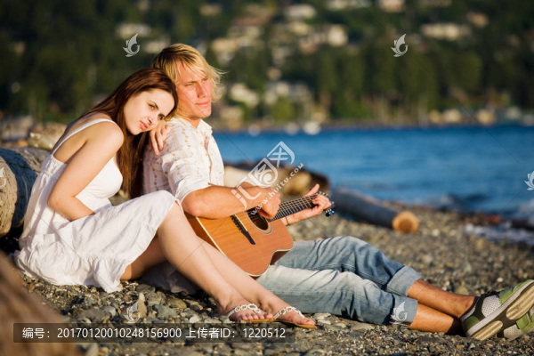 浪漫的白人夫婦