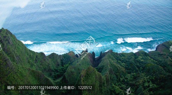 鳥瞰下納巴考艾海岸線