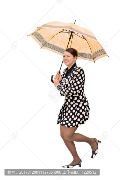 打著雨傘的女人