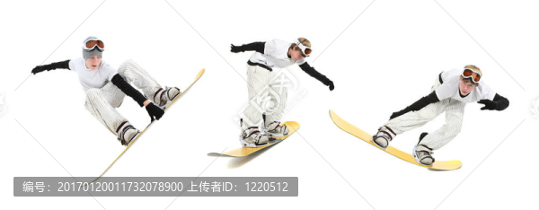 十幾歲的滑雪者