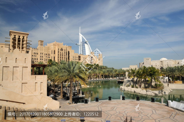 Madinat,Jumeirah在迪拜；阿拉伯聯(lián)合酋長國