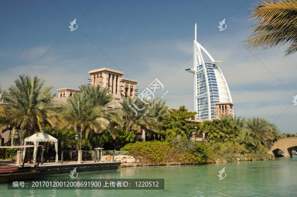 Madinat,Jumeirah在迪拜；阿拉伯聯(lián)合酋長國