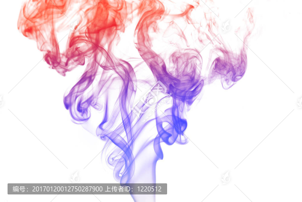 彩色的煙霧