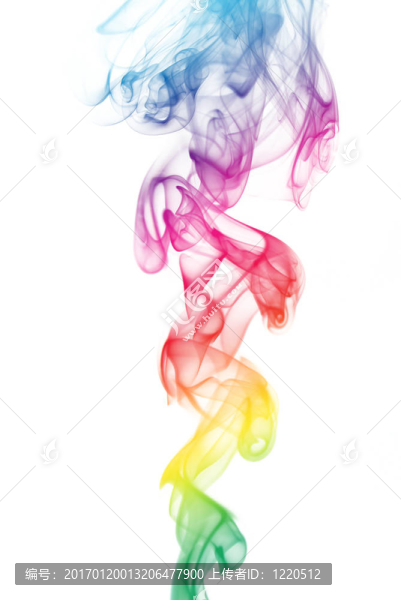 彩虹色的煙