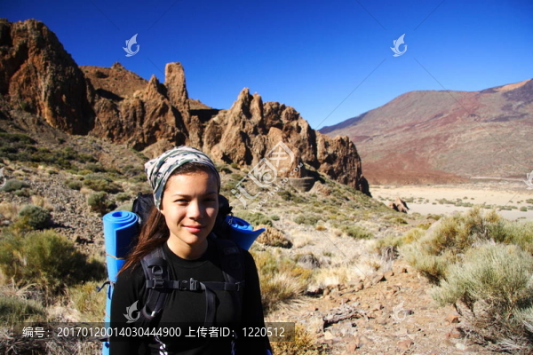 在泰德火山徒步旅行