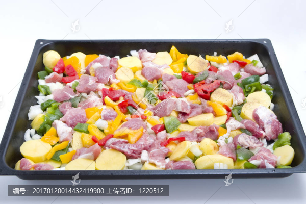 肉蔬菜切片