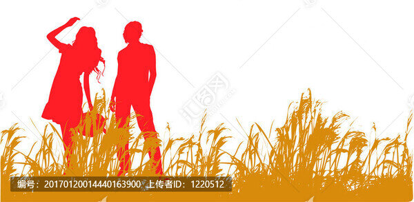 一對(duì)年輕夫婦在夏日傍晚散步