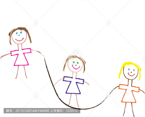 三棒圖女孩跳繩保持身材