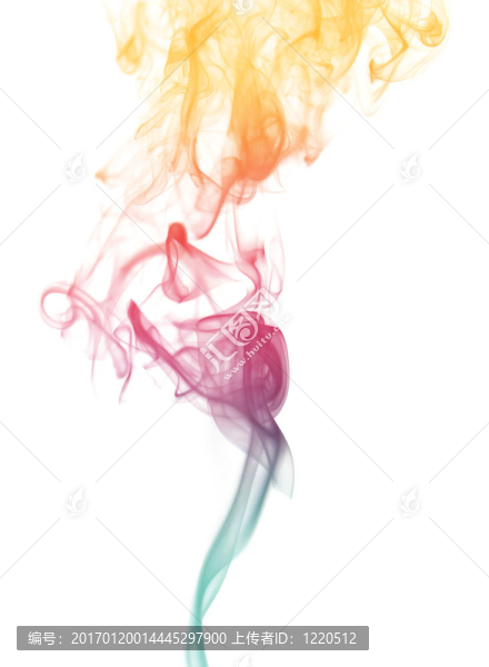 彩色的煙霧