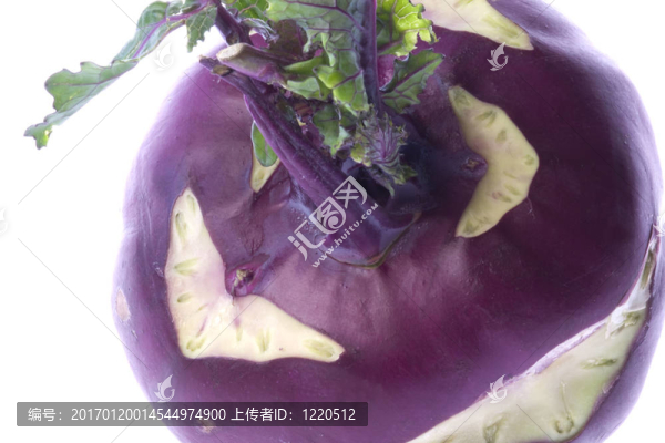 紫色的Kohlrabi,Macro