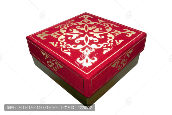 隔離紅色禮品盒