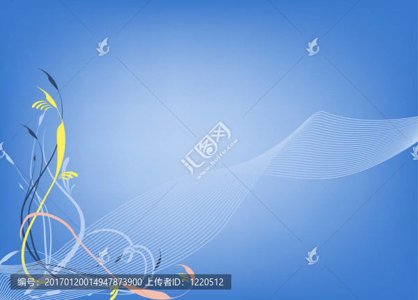 樹葉和波浪線插圖-匯圖網(wǎng) www.fosd68.com 樹葉和波浪線插圖